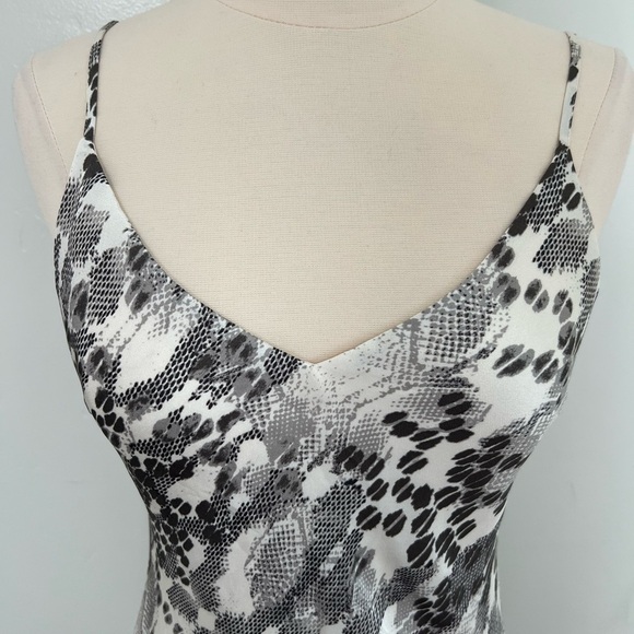 Express Satin Midi Snakeskin Dress - Picture 3 of 4